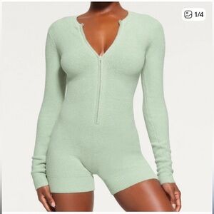 SKIMS Mint Cozy Light Romper